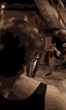 Kelsey in the studio